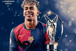 亚马尔：感谢劳伦斯奖为我颁发的奖项，希望也能获得团队冠军