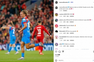 独中两元！略伦特社媒：在安菲尔德已倾尽全力，我们前所未有团结