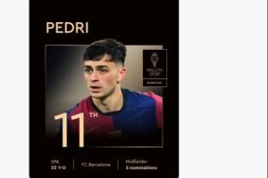 大争议？佩德里仅排金球第11接近3000万阅读，登贝莱得奖仅184万