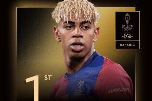 卫冕成功！官方：18岁亚马尔获2025科帕奖，巴萨新星连续两年夺魁