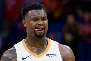 顶不住！锡安半场8中4拿到10分5板5助 正负值-15