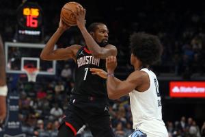 火记：杜兰特连续2场手感不佳火箭都赢了 好在他这样的表现不多